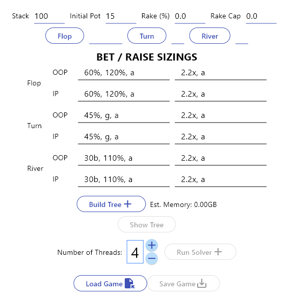 Solver Settings